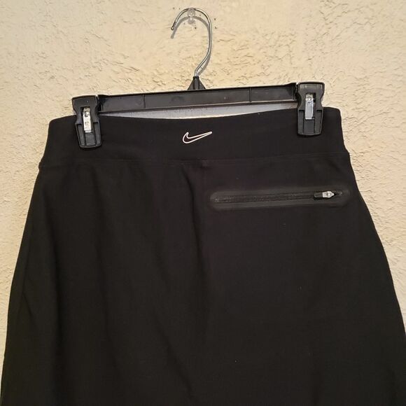 Nike DriFit Black Tour Performance Golf Skort Mini Skirt Pockets Womens Small - Picture 4 of 7
